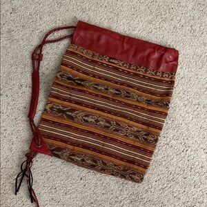 DABAW ETNIKA Drawstring Shoulder Bag. Made in Mindanao (Phillipines).